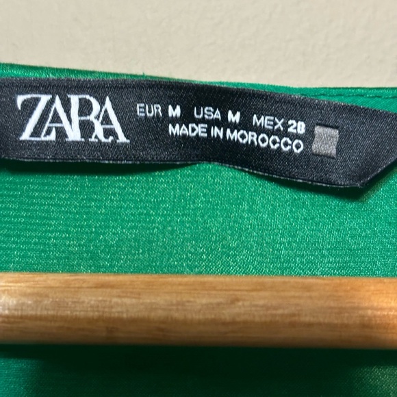 ZARA Satin-Like Tiered Skirt Dress - Picture 5 of 7